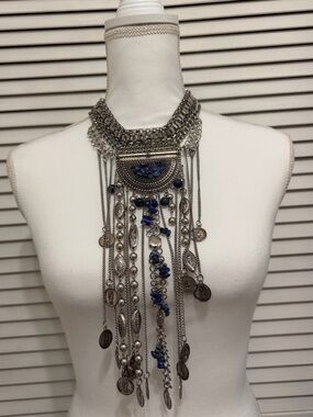 Handmade boho statement necklace